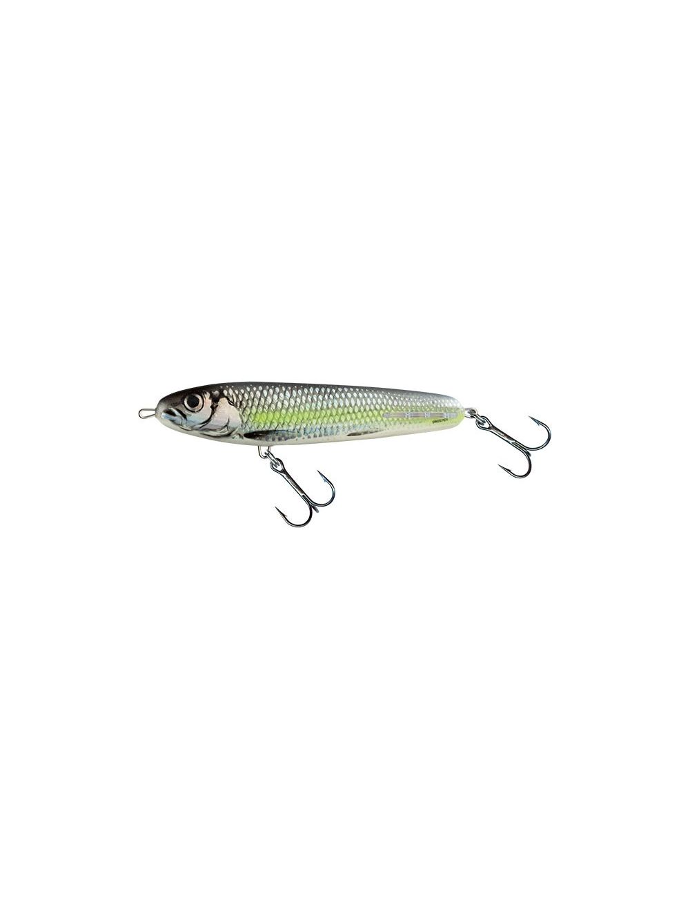 Salmo Sweeper 12cm Sinking Silver Chartreuse Shad nu € 12.5, De specialist  in FOX Salmo uit hetJerkbaits assortiment