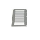Ventilatierooster rvs 127x232 + horgaas