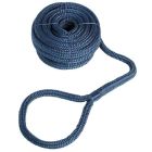 Landvast met oog 7 meter 12mm Navy