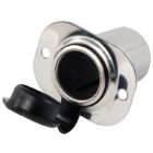 12 volt inbouw contactdoos rvs met klep