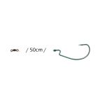 Rozemeijer Fluoro Carbon Offset Rigs 50cm Hook #1/0 2pcs