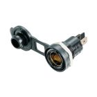 12v inbouwkontakt met deksel klein