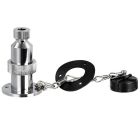 Dekstekker 3 polig K/chrom