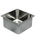 Wasbak RVS vierkant 350 x 350 x 150mm