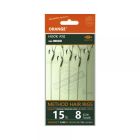 Method Hair Rigs, (15lb, Hook #8, Series 3),   5 St. 