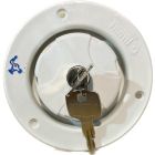 watervuldop met slot wit