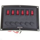 Schakelpaneel  6delig. horizontaal