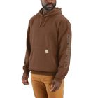 Sleeve Logo Hooded Sweatshirt Mocha Heather