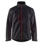 Softshell jack Zwart/Rood