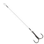 Treble Hook Stingers Steel Leader 1x7 Surfstrand 13kg 10cm hook size 2  2 stuks