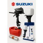 Suzuki DF 5 AS met brandstoftank, motorhoes en slot