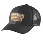 Rugged Flex™ Twill Mesh-Back Script Patch Cap Black