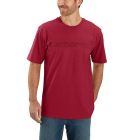 Relaxed Fit Heavyweight Short-Sleeve Logo Graphic T-Shirt Industry Red