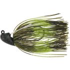 SLIDE-UP RUBBER JIG TUNGSTEN 9G #2/0 1PC JUNEBUG TUNGSTEN BLACK NICKEL
