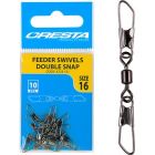 FEEDER SWIVELS DOUBLE SNAP #16          