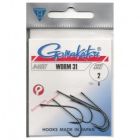 WORM 31 HOOKS BLACK # 1/0               