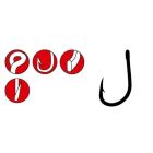 LS-5373F HOOKS BLACK # 6/0              