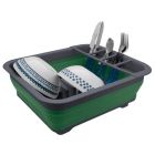 Opvouwbaar afdruiprek, afvoer sea green