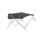 Biminitop aluminium antraciet hoogte 117 cm