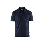 Piqué Polo donker marineblauw/zwart