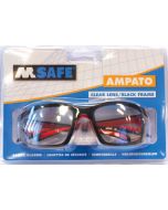 Veiligheidsbril  Ampato helder zwart m.blis