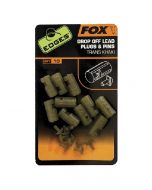 Fox Edges Drop-off Lead Plug & Pins -  trans khaki x 10pc