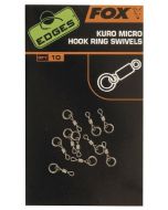 Fox Edges Kuro Micro Hook Ring Swivels x 10