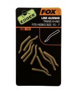 Fox Edges Line Aligner Hook Size 10-7 - trans khaki x 10