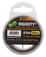 Fox Edges Rigidity Chod Filament 0.53mm 25lb x 30m - trans khaki