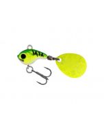 DropBite_Tungsten_Spin_Tail_Jig_2cm_13g_Chartreuse_Ice__