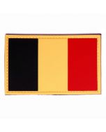 Badge pvc met klittenband - vlag Belgie