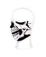 Biker mask half face white skull 115