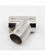 Railing T-connector 60° 22 mm. links / A4