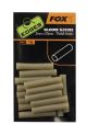 Fox Edges Silicone Sleeves 3mm x 25mm - trans khaki x 15pc