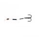 Treble Hook Stingers DRAGON nylon Leader 5cm hook size 8  3 stuks