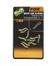 Fox Edges Micro Line Aligner Hook sz 10-7 - trans khaki x 10pc