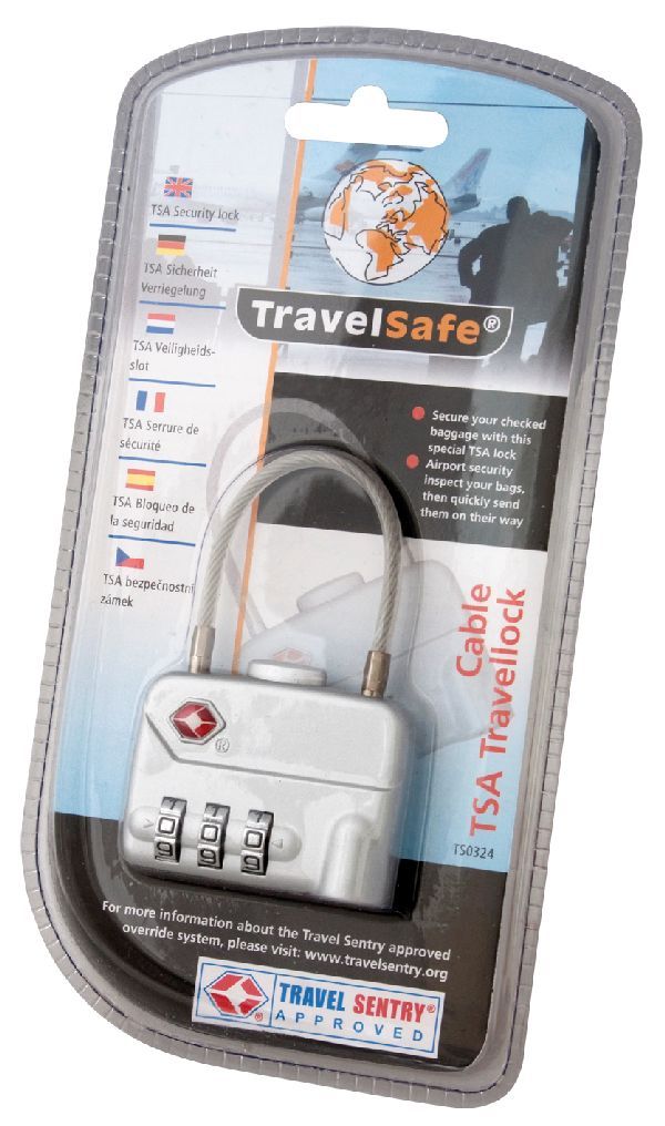 Travesafe cijferslot met kabel TSA nu € 9.95 | ⛰️ | De specialist in Travelsafe uit het assortiment| Rien Wolf